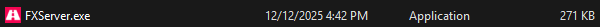 FXServer.exe in the server folder