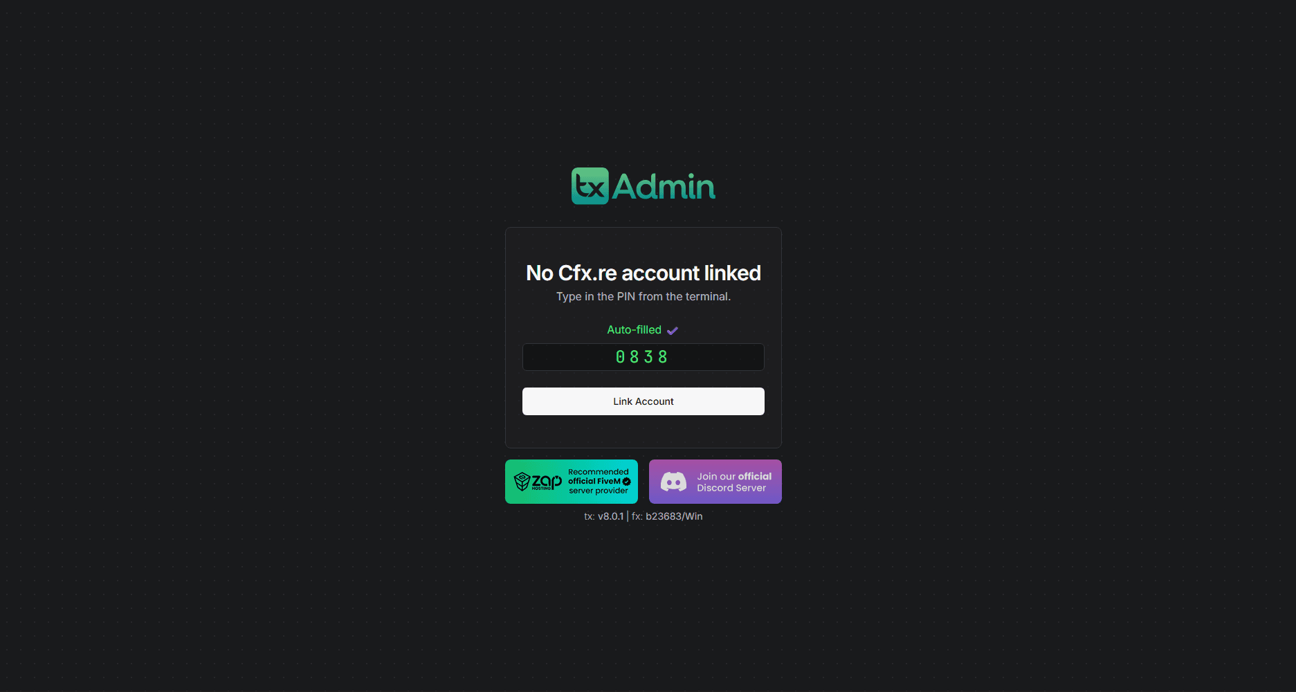 Link your cfx.re account